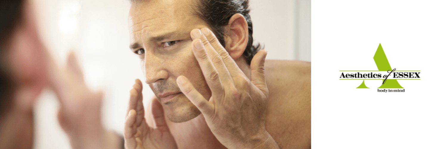 Man considering non-surgical cosmetic treatments